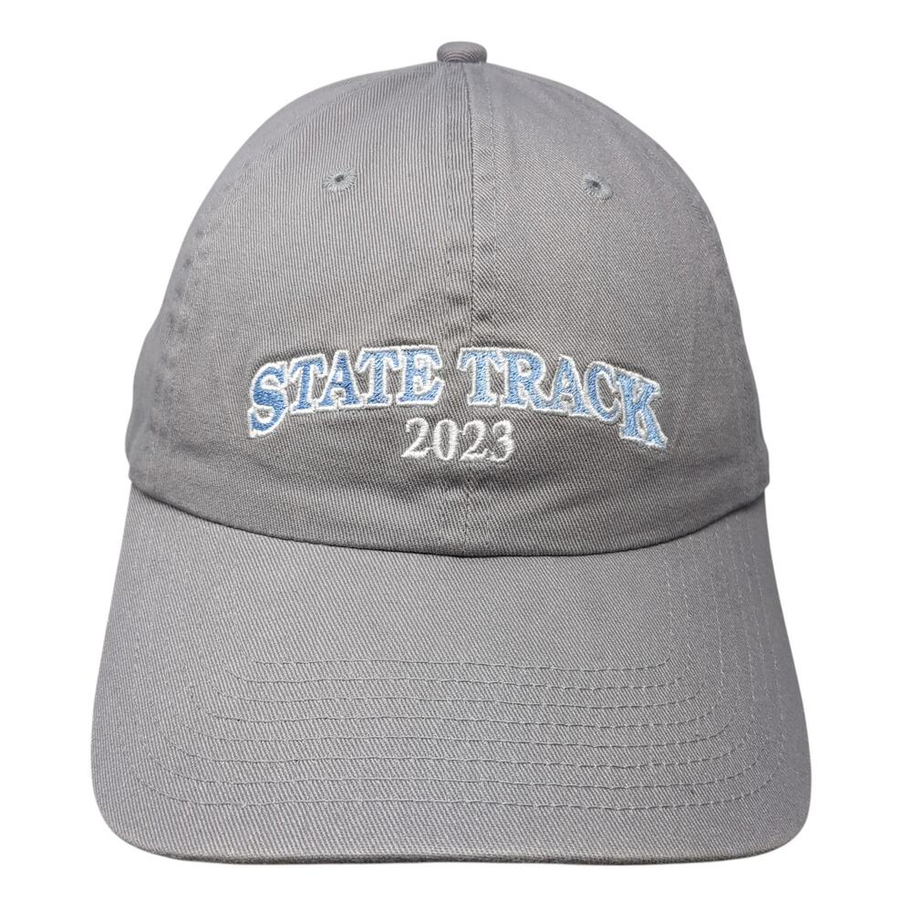 State Track 2023 Slideback Baseball Cap Gray OS Adjustable Fahrenheit Headwear
